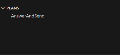 The Plan section in Visual Studio Code